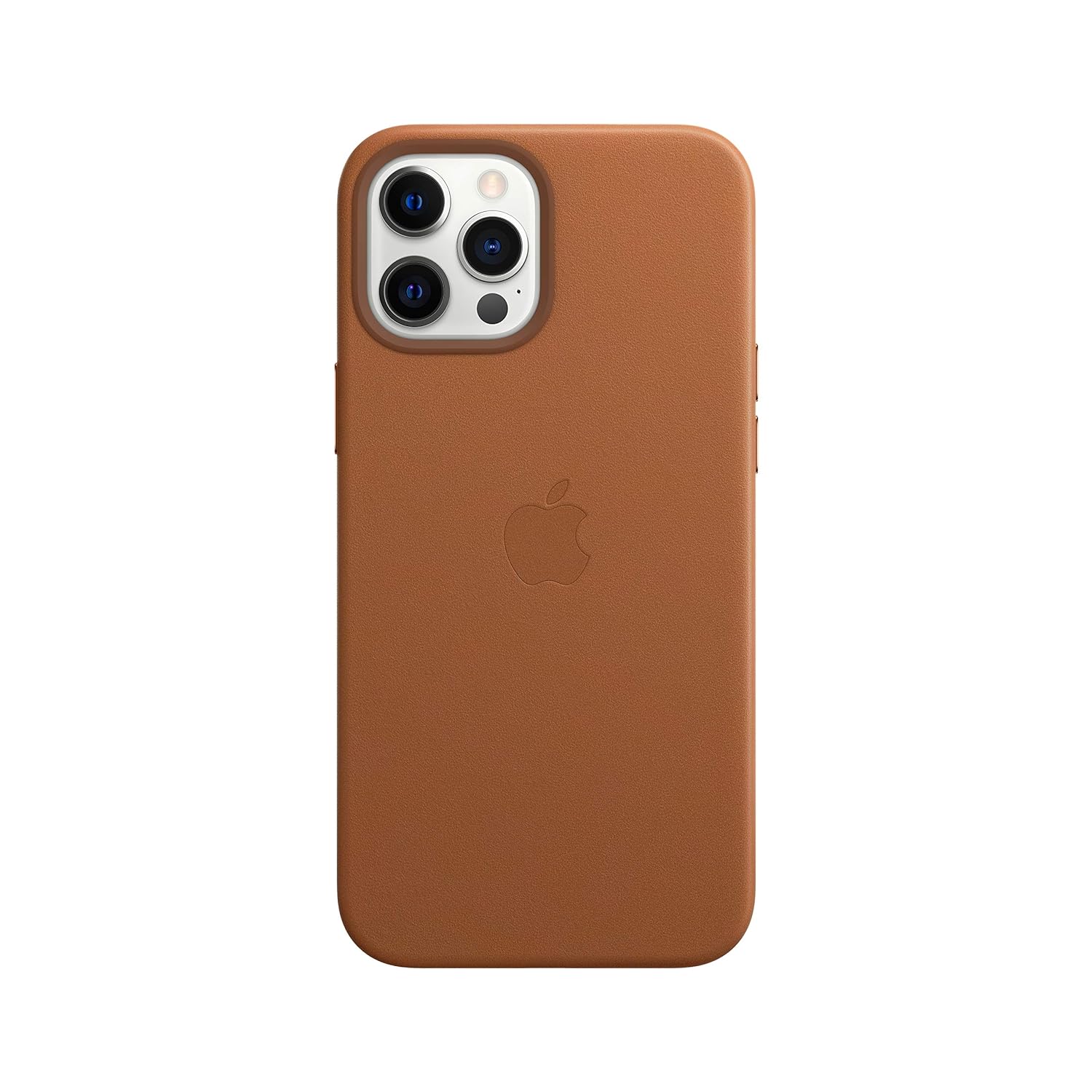 iPhone 15 Leather Magsafe Case With IC Working - Saddle Brown